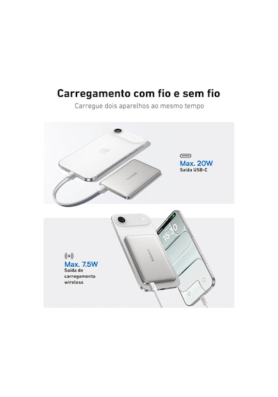 Lexroo Am41 Picogo 0.3" Ultra İnce 5000mah Magsafe Kablosuz Powerbank,titanyum Çok Renkli