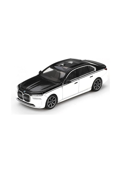 Mini Gt 959 1/64 Bmw İ7 Xdrive60 Alpine White / Black Sapphire - Blister Paket Mgt00959-bl