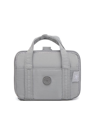 Smart Bags Mikro Poly Kumaş Askılı Mini Boy Kadın Cüzdanı 3346 Gri