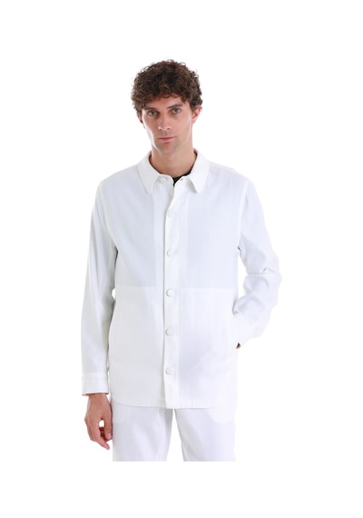 Hatemoğlu Beyaz Regular Fit Düz Mono Yaka Keten Overshirt Spor Takım 33253024c002 001 Beyaz Hatemoğlu Beyaz Regular Fit Düz Mono Yaka Keten Overshirt Spor Takım 33253024c002 001 Beyaz