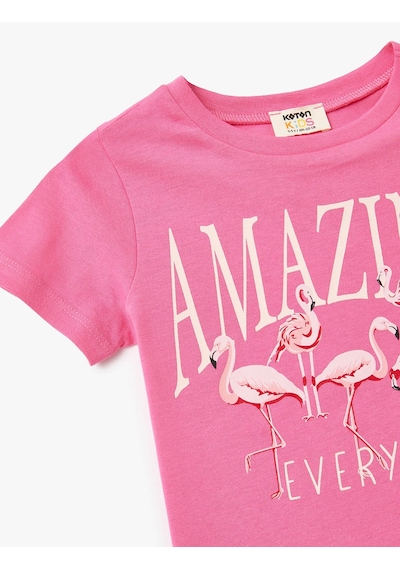 Koton Pembe Kız Çocuk T-shirt 5skg10053ak Pembe Koton Pembe Kız Çocuk T-shirt 5skg10053ak Pembe