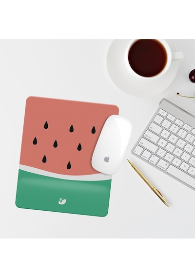 Karpuz Çizimli Bilek Destekli Dikdörtgen Mouse Pad Mouse Altlık Mousepad