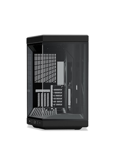 Hyte Y70 Pitch Black Temperli Cam Usb 3.2 E-atx Dual Chamber Mid Tower Bilgisayar Kasası