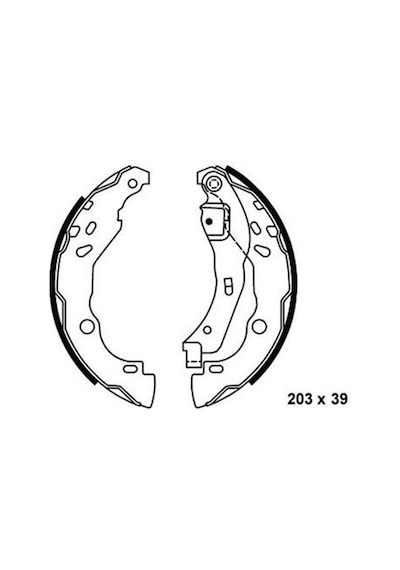 Sangsın Sa177 Arka Kampana Pabuç Balata Dacıa Logan 1.5l Dcı 04-12 / Renault Clıo Iıı 1.5l Dcı 12- 7701207178-7701206429-4241.p1 1 Takım