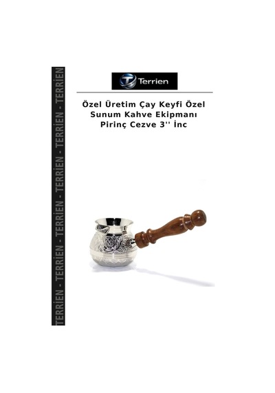 Özel Üretim Çay Keyfi Özel Sunum Kahve Ekipmanı Pirinç Cezve 3'' İnc