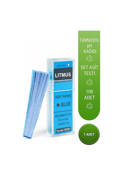 Turnusol Kağıdı Mavi 100 Test X 1 Kutu