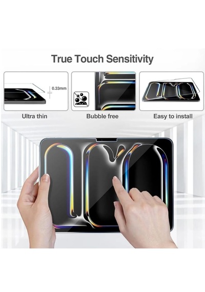 Apple Uyumlu iPad Pro 13 İnç M4 Air M2 2024 Cam Ekran Koruyucu