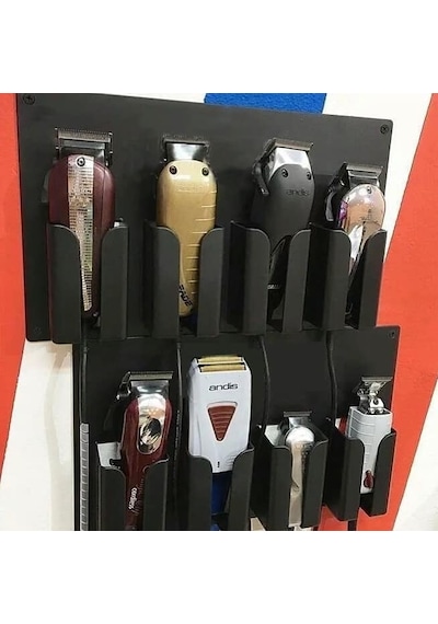 Smp Berber Makina Tutucu, 4 Gözlü Yuvalı Organizatör, Kuaför Salonu Için Profesyonel Makina Düzenleyici Şık Tasarım