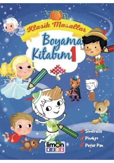 Klasik Masallar Boyama Kitabım-1- Limonkids