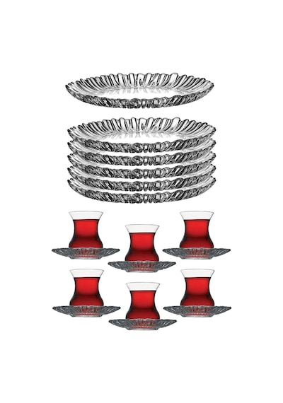 Paşabahçe Aurora 18 Parça Çay Pasta Seti