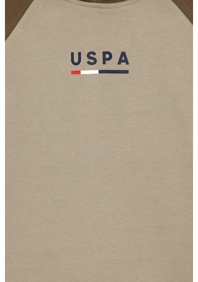 U.S. Polo Assn. - Erkek Çocuk Açık Haki Kapüşonlu Sweatshirt 50293495-VR183
