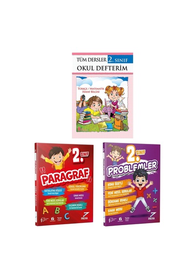 2.sınıf Okul Defterim+Paragraf+Problem Kitabı