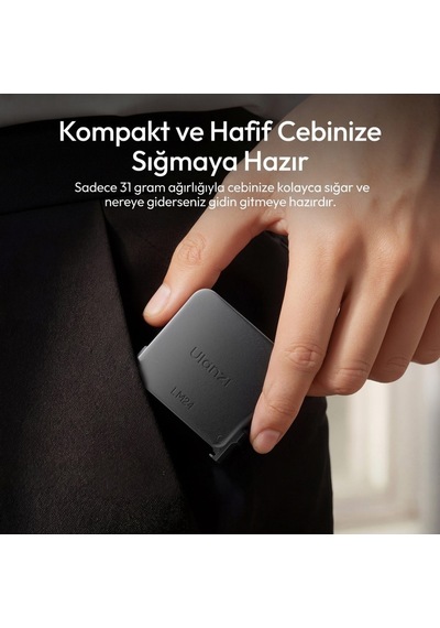Ulanzi Lm24 Osmo Action Serisi Ve Nano Uyumlu Manyetik Quick Release Mini Led Dolgu Işığı - L298 Siyah