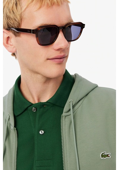 Lacoste Men's Full Zip Hoodie Sweatshirt Erkek Kapüşonlu Tam Fermuar Sweatshirt Yeşil
