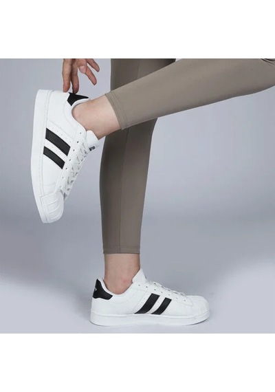 Jump 28787 Bağcıklı Dikişli Unisex Sneaker Günlük Spor Ayakkabı Beyaz Beyaz