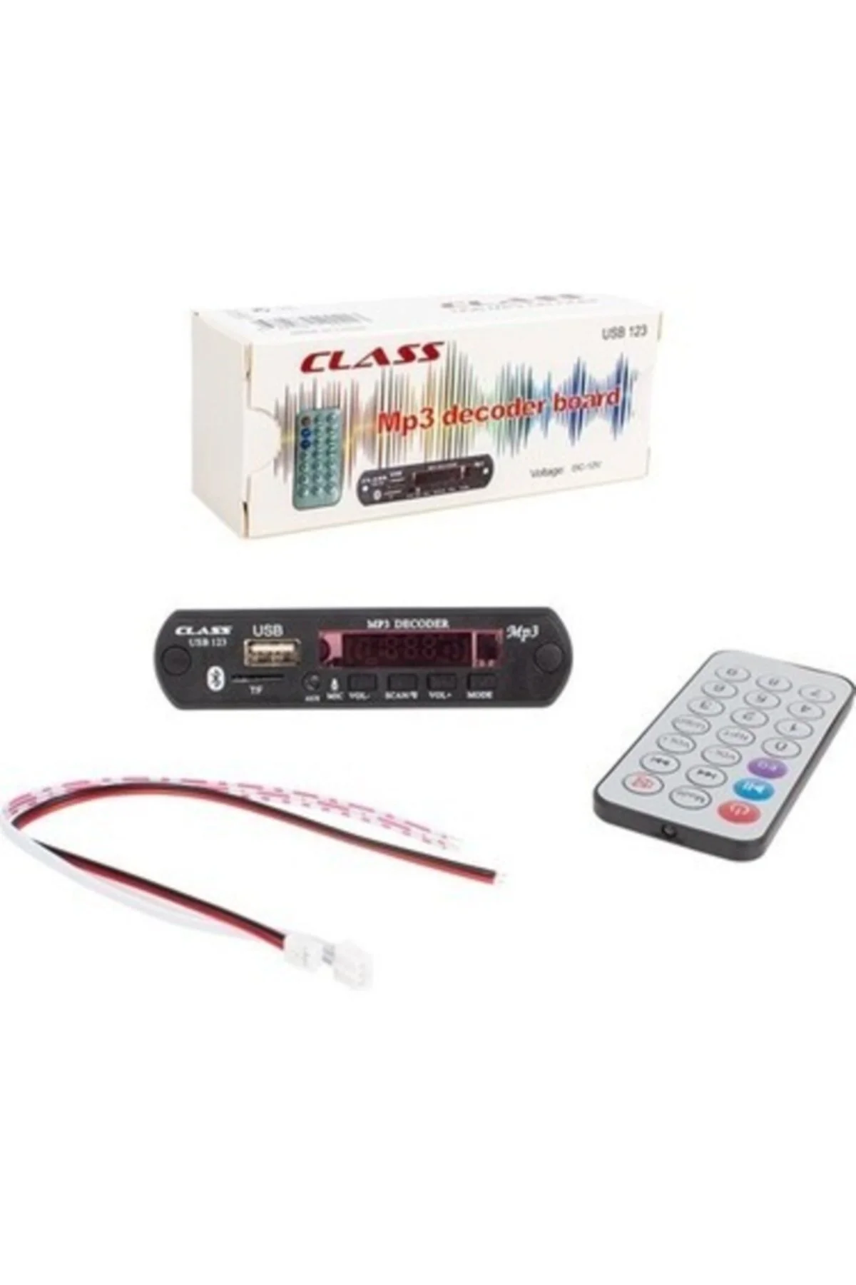 Tf-123 Usb Bluetooth Oto Teyp Usb/sd Çevirici Aux Kumandalı 12v Telefonla Konuşma Özellikli