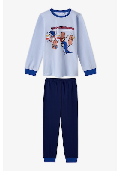 Penti Erkek Çocuk Mavi Capy-jam Session Pamuklu Uzun Kollu 2li Pijama Takımı