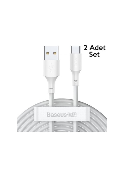 Baseus Wisdom USB Type-C 40W Şarj USB Şarj Kablosu 2ADET Set 1.5m