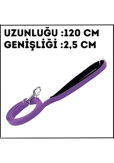 Uyguna-yakala Mor -2.5 120 Cm Dokuma Gezdirme Kayışı-ma.498 Çok Renkli