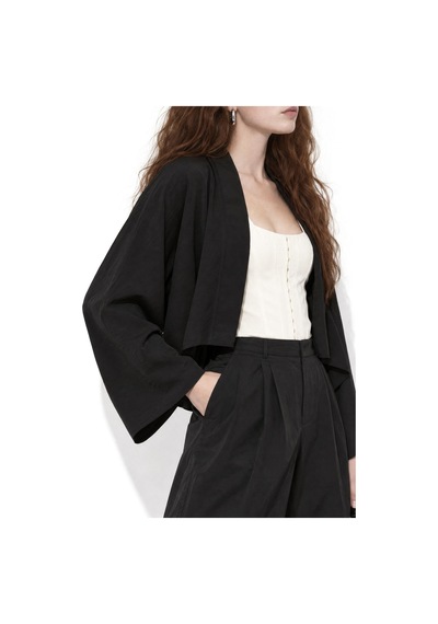 Hiccup Busem Kadın Kimono Siyah