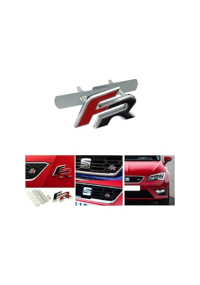Seat Uyumlu FR Takımı Ön Panjur ve Arka Bağaj Arması