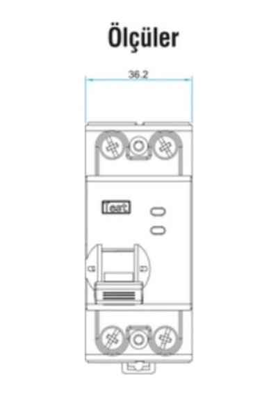 Esem Nora 1x40a 30ma Kaçak Akım Rölesi