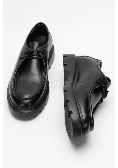 Dericlub Erkek Kalın Taban Comfort Ayakkabı Gerçek Deri Cr 2646 Siyah