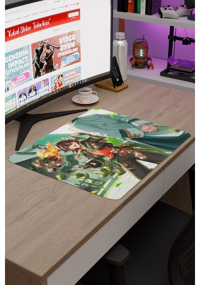 Gaming Genshin Impact Anime Gacha V2 - 48x40 Xl Gaming Mouse Pad Fare Altlığı