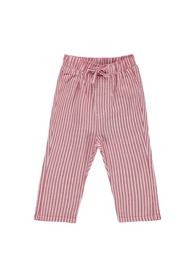 Civil Baby Çizgili 6-18 Ay Pantolon - Kırmızı