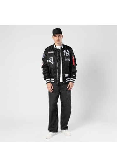 Alpha Industries X New Era New York Yankees Ma-1 Bomber Erkek Siyah Mont 60747974 Çok Renkli