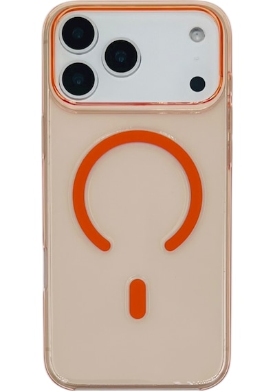 Nettech Apple Uyumlu iPhone 17 Pro Nt-n011 Pc Magsafe Arka Koruma Kılıf - Kozmik Turuncu Kozmik Turuncu