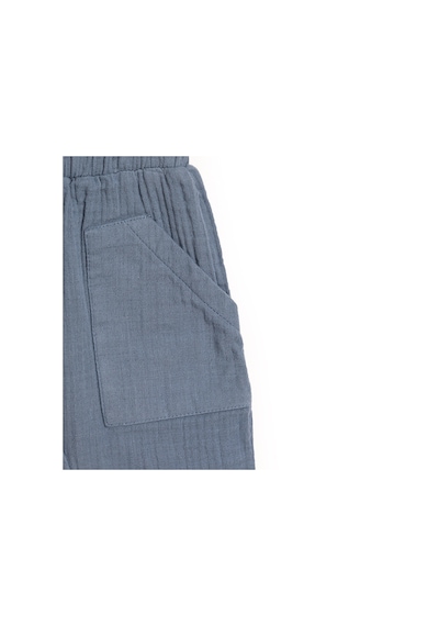 HelloBaby Basic Müslin Pantolon Erkek Bebek 24yhlbepnt014 Indigo 24YHLBEPNT014_Indigo İndigo