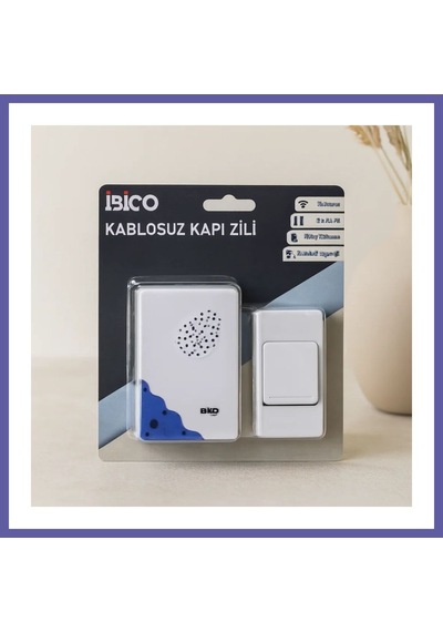 Bezos Pilli Kablosuz Kapı Zili - 50m, 16 Melodi Nıda