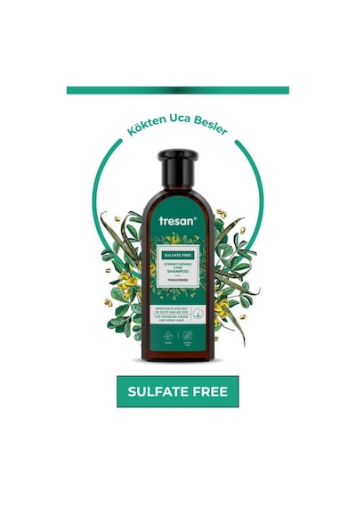 Tresan Çemen Otu Güçlendirici Sülfatsız Şampuanı 300 Ml Tüm Saçlar