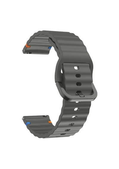 Huawei Watch Gt2 46 Gt2 Pro 46 İle Uyumlu Dalga Desenli Tokalı Yumusaş Soft Silikon Kordon