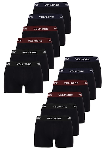 Velmore Erkek Boxer 12 Li Kutu Nefes Alan Pamuk Kumaş Sıkmayan Esnek Bel Lastikli S 5xl Mix