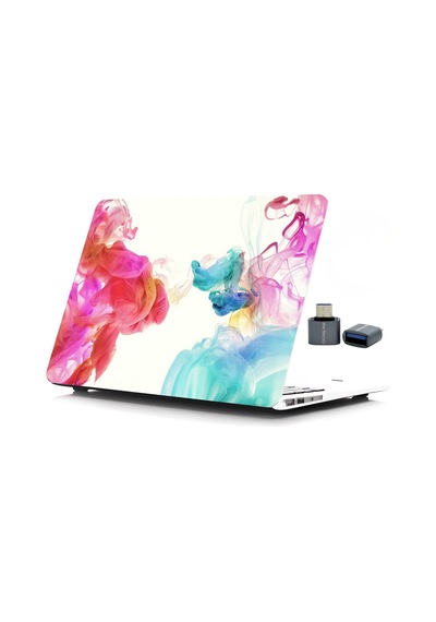 Apple Uyumlu MacBook Pro Kılıf 13inç M1-m2, Paint01nl Type-c Model A2338 A2289 A2251 A1706-08 A1989 A2159 İle Pembe
