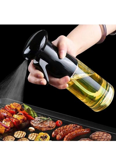 Sprey Yağdanlık Airfryer Için Yağdanlık Püskürtmeli Sprey Cam Şişe Zeytinyağı Sirke Püskürtücü 200ml Diğer