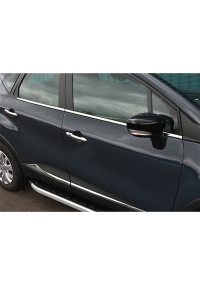 Renault Captur Krom Cam Çıtası 2013-2019 4 Parça Paslanmaz  Çelik