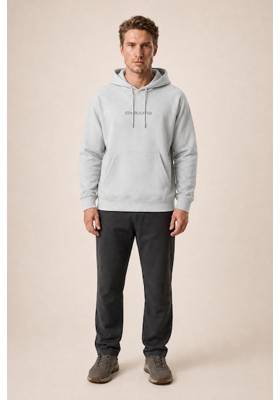 Redline Kitell Yeni Sezon Erkek Regular Fit Pamuklu Kapüşonlu Sweatshirt Gri