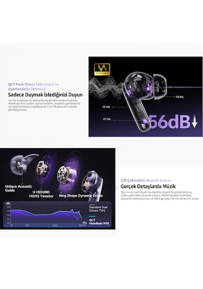 Qcy Melobuds N70 Bluetooth 6.0 Kulak İçi Kulaklık