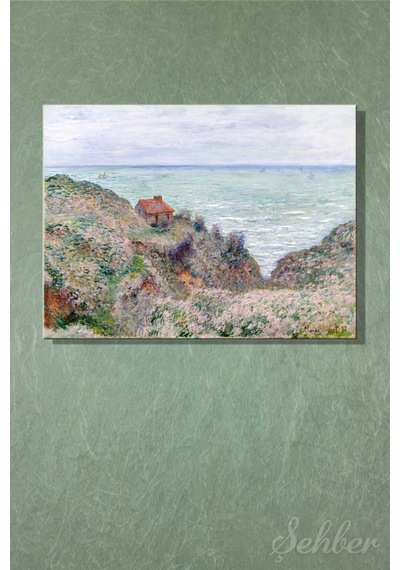 Claude Monet Nin "gümrükçü Kulübesi" Adlı Eseri Yatay Kanvas Tablo 4821 Çok Renkli