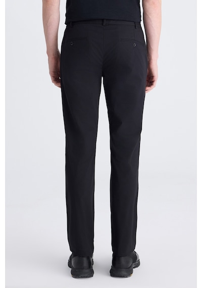 Twn Slim Fit Siyah Düz Pamuklu Jogger Pantolon 4ec03s2263452 001