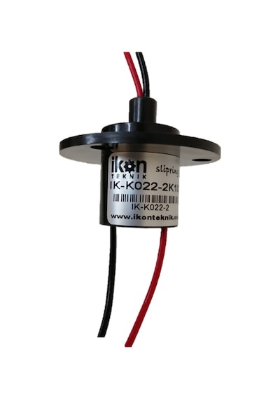 İkon Kapsül Slip Ring Döner Konnektör 2 Kanal 10 Amper