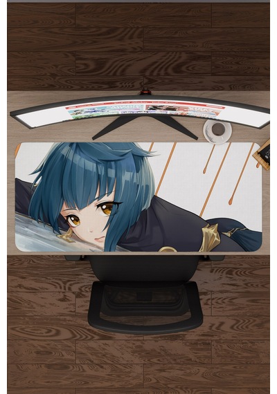 Xingqiu Genshin Impact Anime Oyuncu V1 - 90x40 Xxl Gaming Mouse Pad Fare Altlığı