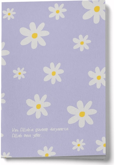 Kim Allaha Güvenip Dayanırsa Mini Defter Çok Renkli