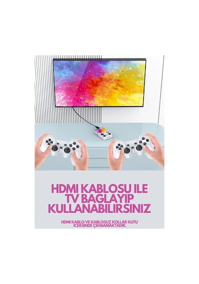 M21 64gb Ips Hdmi Tv 20000+ Oyunlu Retro Arcade Atari Psp/ps1/fıfa Gta Mario Games Oyun Konsolu