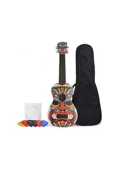 Soprano Ukulele Yüz Desenli
