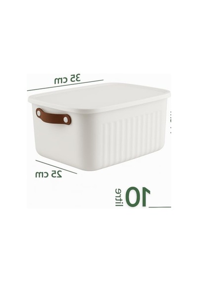 2'li Kapaklı Saklama Kutusu Seti - 10 Litre - Çok Amaçlı Organizer