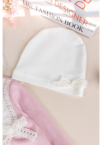 Babymod Fistolu 100% Pamuk Kız Bebek Takım 5'li Set Gülkurusu